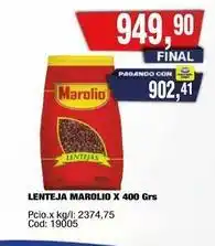 Maxiconsumo Marolio lenteja oferta