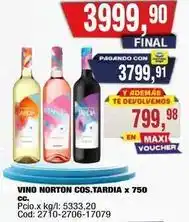 Maxiconsumo Norton vino norton cos.tardia oferta