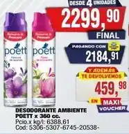 Maxiconsumo Poett desodorante ambiente oferta