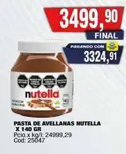 Maxiconsumo Nutella pasta de avellanas oferta