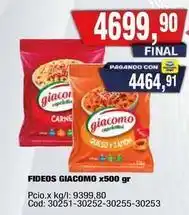 Maxiconsumo Giacomo fideos oferta