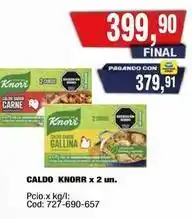 Maxiconsumo Knorr - caldo x 2 un oferta