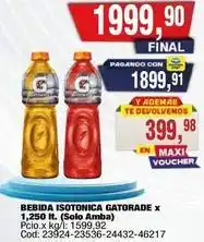 Maxiconsumo Gatorade bebida isotonica oferta