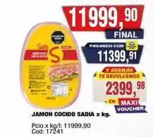 Maxiconsumo Sadia - jamon cocido oferta