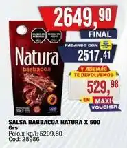 Maxiconsumo Natura salsa barbacoa natura oferta