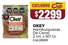 Diarco Okey - hamburguesas de carne cód:28989 oferta