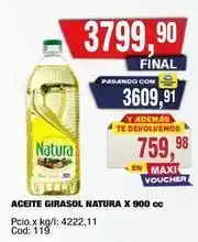 Maxiconsumo Natura aceite girasol oferta