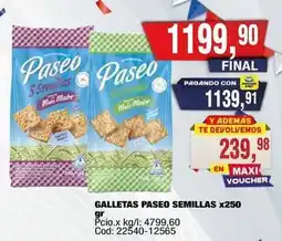 Maxiconsumo Paseo galletas paseo semillas oferta
