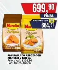Maxiconsumo Marolio - pan rallado rebozador oferta