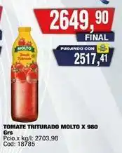 Maxiconsumo Molto tomate triturado oferta