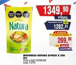 Maxiconsumo Natura mayonesa d/pack oferta