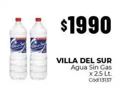 Diarco Villa del sur agua sin gas oferta