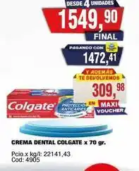 Maxiconsumo Colgate - crema dental colgate x 70 gr oferta