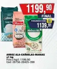 Maxiconsumo María - arroz ala-cañuelas-marias x1 kg oferta