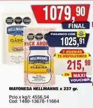 Maxiconsumo Hellmann's mayonesa oferta