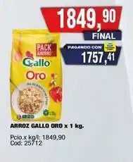 Maxiconsumo Gallo - arroz oro x 1 kg oferta