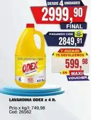 Maxiconsumo Odex - lavandina oferta