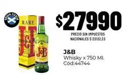 Diarco J&b - whisky x 750 ml. cód:44744 oferta