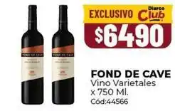 Diarco Fond de cave vino varietales oferta
