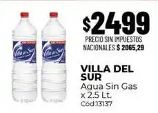 Diarco Villa del sur - agua sin gas cód:13137 oferta