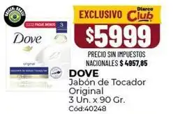 Diarco Dove - jabón de tocador original cód:40248 oferta