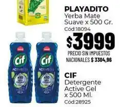 Diarco Cif - detergente active gel x 500 ml. cód:28925 oferta