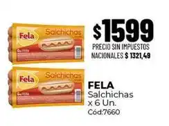 Diarco Fela - salchichas x 6 un oferta