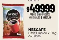 Diarco Nescafé - café clásico cód:12550 oferta