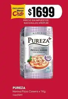 Diarco Pureza - harina pizza casera x 1 kg oferta