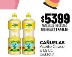 Diarco Cañuelas - aceite girasol cód:30141 oferta