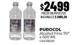 Diarco Purocol - alcohol fino 70° x 500 ml. cód:18020 oferta