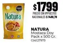 Diarco Natura - mostaza doy pack x 500 gr. cód:27973 oferta