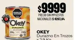 Diarco Okey - durazno en trozos oferta
