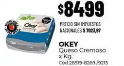 Diarco Okey - queso cremoso x kg oferta