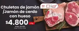 Coto Ideal - chuletas de jamón / jamón de cerdo con hueso oferta