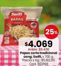 Coto Swift - papas corte tradicional oferta