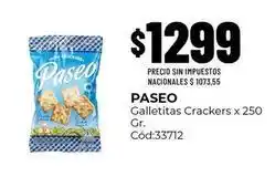 Diarco Paseo - galletitas crackers x 250 gr. cód:33712 oferta