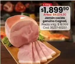 Coto Cagnoli - jamón cocido genuino oferta