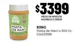 Diarco King - pasta de maní x 500 gr. cód:53198 oferta