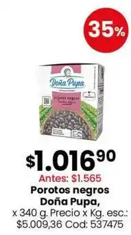 Coto Doña pupa porotos negros oferta