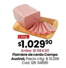 Coto Campo austral - fiambré de cerdo oferta