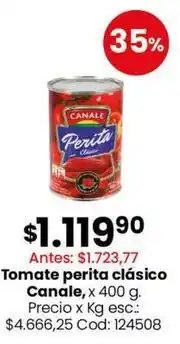Canale tomate perita clásico
