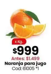 Coto Naranja para jugo oferta