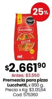 Coto Premezcla para pizza oferta