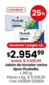 Coto Plusbelle - jabón de tocador varios tipos oferta