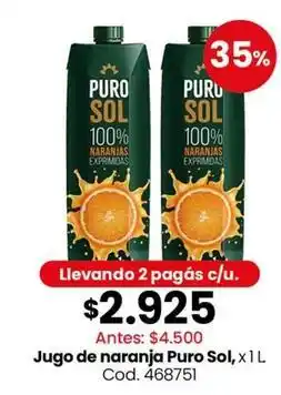 Coto Sol - jugo de naranja puro , x 1l cod. 468751 oferta