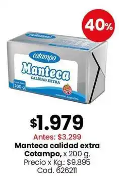 Coto Manteca calidad extra oferta