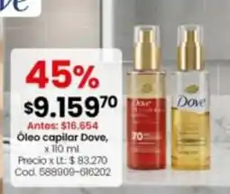 Coto Dove óleo capilar oferta