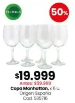 Coto Origen - copa manhattan oferta