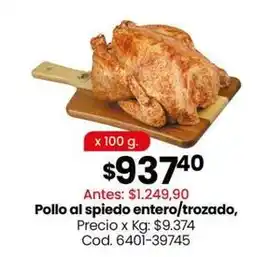 Coto Pollo al spiedo entero/trozado, cod. 6401-39745 oferta